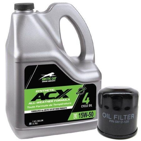ILC Replacement Arctic CAT ACX 15w-50 Synthetic OIL Change KIT - 2018-2021 Wildcat XX 2004-2006 650 V2 ACX 15W-50 SYNTHETIC OIL CHANGE KIT - 2018-2021 W